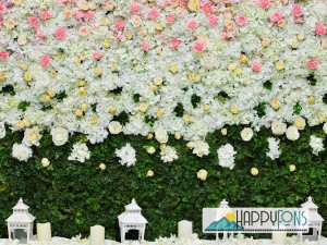 Фотофон виниловый «Белые розы»
